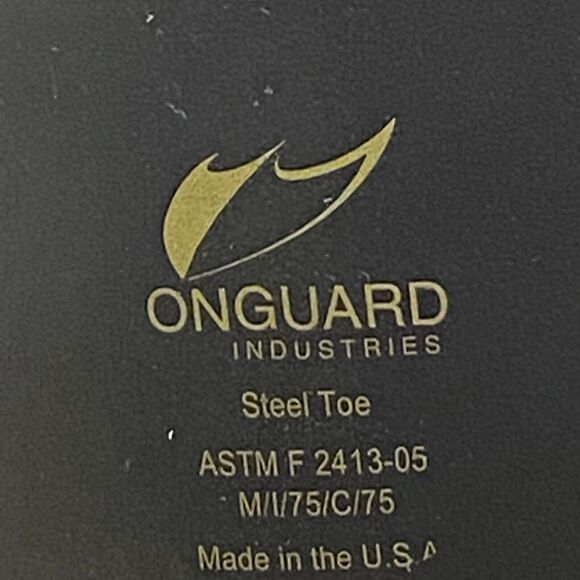 Onguard Buffalo Steel Toe Work Safety Black Muck Boots ASTM F 2413-05 Men Size 7 - Picture 2 of 5